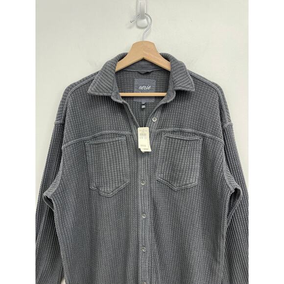 NWT Aerie Anytime Fave Waffle Shirt Oversized Lightweight Layering Shacket XXS - Picture 3 of 11